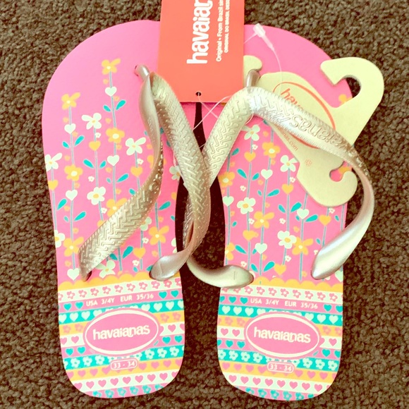 Havaiana Girls flip flops - US 3-4Y - Picture 1 of 3